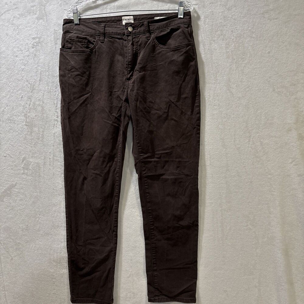 Flint and Tinder 365 Slim Fit 5-Pocket Pants Brown Men's Size y 32x30 Huckberry